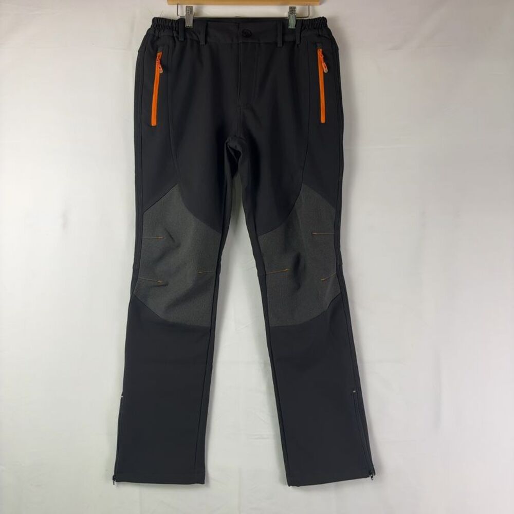 Gash Hao Black Softshell Fleece Lined Pants